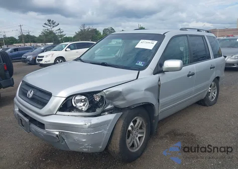 2004 Honda Pilot Ex-L from USA, damaged, VIN 2HKYF18534H620535